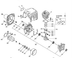 Амортизатор триммера Echo SRM-350ES (рис. 48) V420000420 - фото 10019