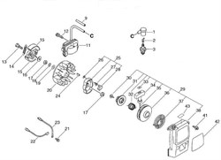 Маховик триммера Echo SRM-350SM (рис. 20) 15280155430 - фото 10036