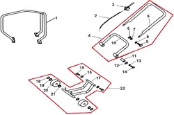 Гайка М10 виброплиты Champion PC5431F (рис.6) PC5431F500011 - фото 103591