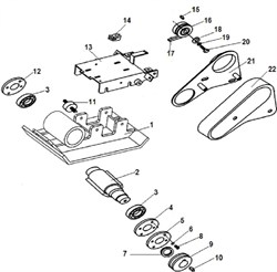 Болт М8х25 виброплиты Champion PC5431F (рис.20) PC5431F500020 - фото 103626