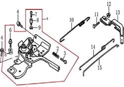 Пружина рычага двигателя Champion G160HK (рис.10) G160HK171600036-0001 - фото 104366