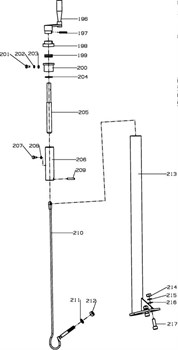 кабель затирочной машины Conmec CRT830 (рис.210) T83607006CRT830 - фото 106133