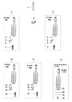Наконечник бура мотобура Oleo-Mac MTL 51 (рис.7) 375100090A - фото 11125