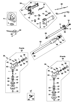 Редуктор в сборе триммера Oleo-Mac 725D (рис. 32) 61250237 - фото 12166