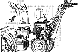 Кардан рычага переключения передач снегоуборщика Champion ST 1086 BS (рис.D2) KC5510 - фото 12307