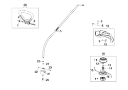 Гибкий вал триммера Oleo-Mac TR 92E (рис. 4) 61150020AR-1 - фото 12319