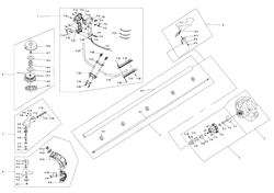 Редуктор в сборе триммера Калибр БК- 800/4М (рис. 5) U01658 - фото 13784