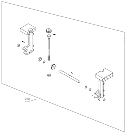 Редуктор в сборе культиватора Champion BC 4401 (рис. 220) 90240000-1 - фото 14563