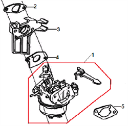 Карбюратор культиватора Champion BC 8713 (рис. 1) 1700204060004 - фото 14765