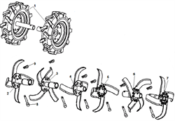 Колеса культиватора Champion BC 8713 (рис. 1) C3034 - фото 14785