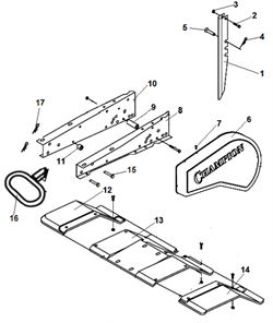 Сошник культиватора Champion BC 5511 (рис. 1) 808016 - фото 15075