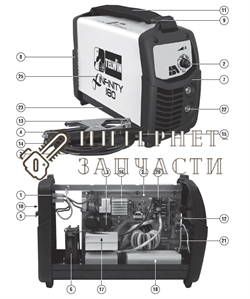 Комплект Igbt + Диоды сварочного аппарата Telwin INFINITY 180 981581 981581 - фото 150781