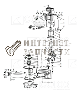 Корпус Редуктора  болгарки Союз УШС-8150Ш_v_2.1 №A26 УШС-8150Ш_v_2.1-A26 - фото 151465