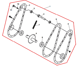 Редуктор культиватора Champion BC 6612H (рис. 1) 802002 - фото 15200