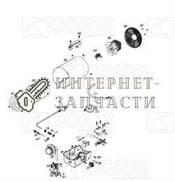 Шланг газовой тепловой пушки Союз ГНС-91150 №31 ГНС-91150-31 - фото 164133
