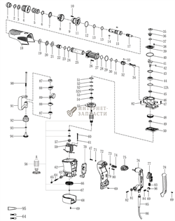 Кольцо отбойного молотка Redverg RD-DH1350-52A 6651048_RD - фото 165613