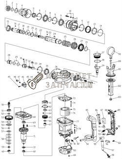 Корпус перфоратора Redverg RD-RH1500-36 6646073_RD - фото 165938