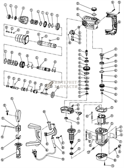 Корпус редуктора перфоратора Redverg RD-RH1100-35 6646222_RD - фото 166069
