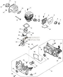 Крышка маслонасоса бензопилы Redverg RD-GC45-16-5-15 6646487_RD - фото 166146