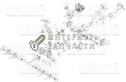 Шкив 170х32хv14х3  снегоуборщика Sturm STG5965 №98 STG5965-98 - фото 167031