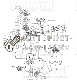 AC9316/166.v2.1-A34 статор /Stator/ Sturm! AC9316/166.v2.1-A34 - фото 167412