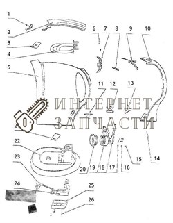 Нижний коннектор чайника Galaxy GL0104 390653 - фото 168013
