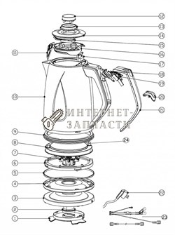 Крышка  чайника Galaxy GL0201 390680 - фото 168040