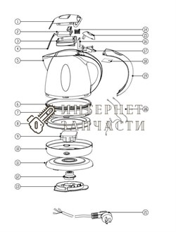 Выключатель чайника Galaxy GL0222 390826 - фото 168186