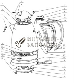 Накладка на ручку чайника Galaxy GL0303 390861 - фото 168221