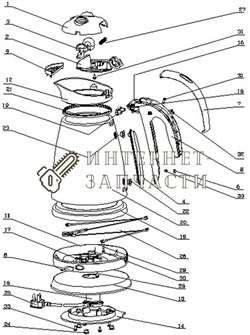 Накладка на ручку чайника Galaxy GL0305 390882 - фото 168242