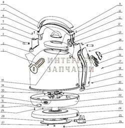Накладка на ручку чайника Galaxy GL0306 390891 - фото 168251