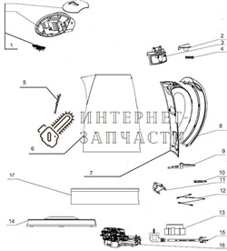 Крышка  чайника Galaxy GL0308 390909 - фото 168269