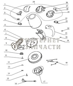Крышка в сборе чайника Galaxy GL0311 390930 - фото 168290