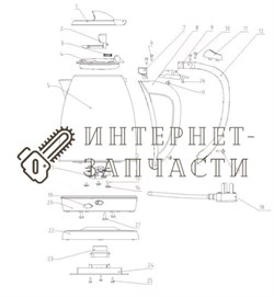 Дно чайника чайника Galaxy GL0312 390940 - фото 168300
