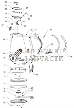 Ручка чайника Galaxy GL0314 - 25 390967 - фото 168327