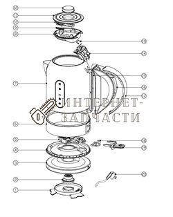 Контроллер чайника Galaxy GL0315 390971 - фото 168331