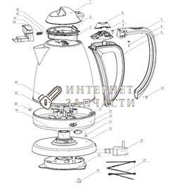 Переключатель чайника Galaxy GL0317 390991 - фото 168351