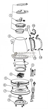 Выключатель чайника Galaxy GL0319 391003 - фото 168363