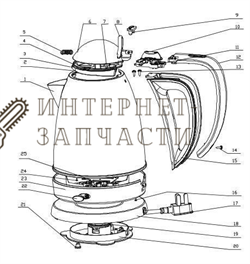 Крышка чайника Galaxy GL0321 391024 - фото 168384