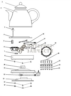 Уплотнитель нагревательного элемента  чайника Galaxy GL0503 391101 - фото 168461