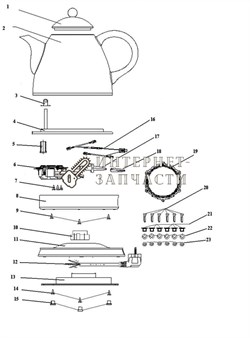 Крышка чайника Galaxy GL0507 391127 - фото 168487