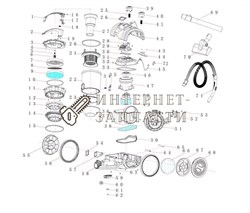 Верхний резиновый уплотнитель для  пылесоса Galaxy GL6253 391230 - фото 168590