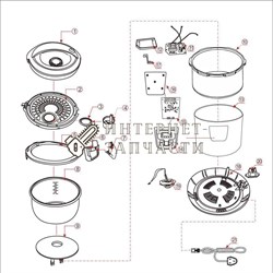 Чаша мультиварки Galaxy GL2644 391358 - фото 168718