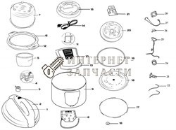 Galalxy  Плата  питания   мультиварки Galaxy GL2650 391368 - фото 168728