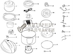Плата питания мультиварки Galaxy GL2651 391377 - фото 168737