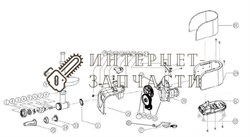 Редуктор в сборе мясорубки Galaxy GL2404 391426 - фото 168786