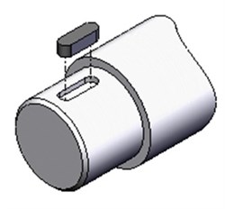 Ключ/шпонка C8 - GB1096 виброплиты Masalta MS90 10008 - фото 18115