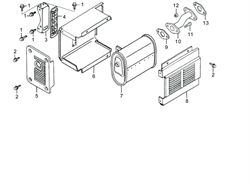 Прокладка выпускного коллектора бензогенератора Elitech БЭС 2500 Р (рис.13) 180650064T110 - фото 22798