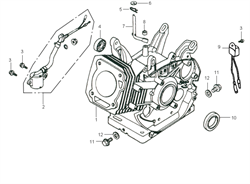 сальник бензогенератора Elitech БЭС 2500 Р (рис.10) 380650337T110 - фото 22824
