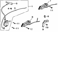 Катушка зажигания бензогенератора Elitech БЭС 2500 Р (рис.8) 660160001T56P - фото 22834